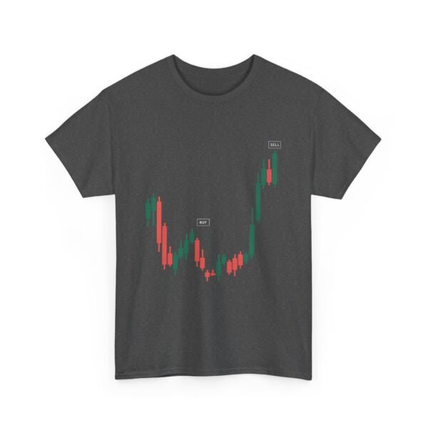 Buy Low Sell High T-Shirt | Unisex Trading Tee | Candlestick Chart Design - Image 43