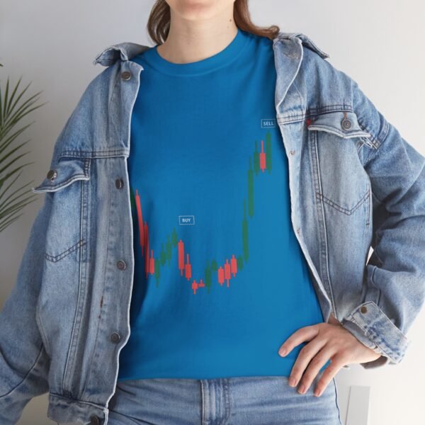 Buy Low Sell High T-Shirt | Unisex Trading Tee | Candlestick Chart Design - Image 52
