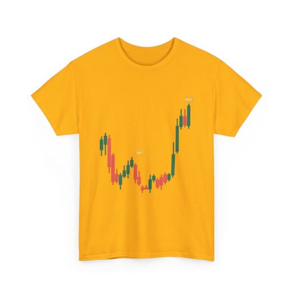 Buy Low Sell High T-Shirt | Unisex Trading Tee | Candlestick Chart Design - Image 79