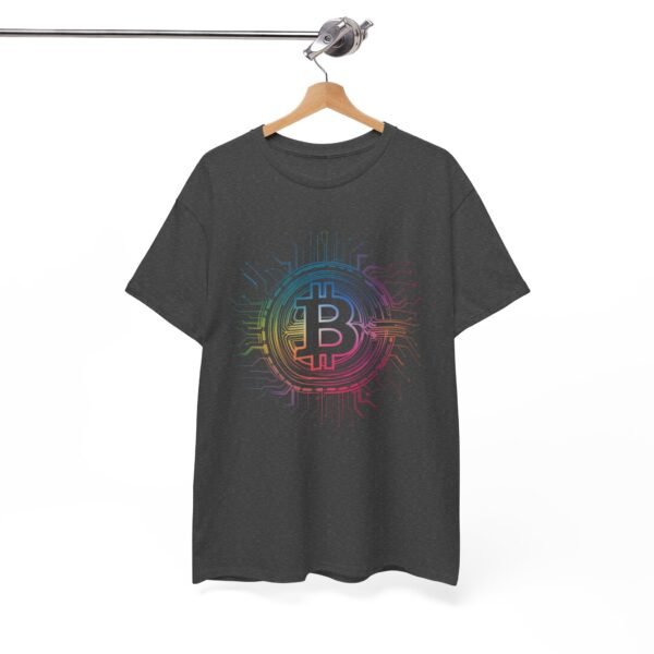 Rainbow Bitcoin Circuit Graphic T-Shirt | Unisex Cotton Tee | Cryptocurrency Shirt - Image 27