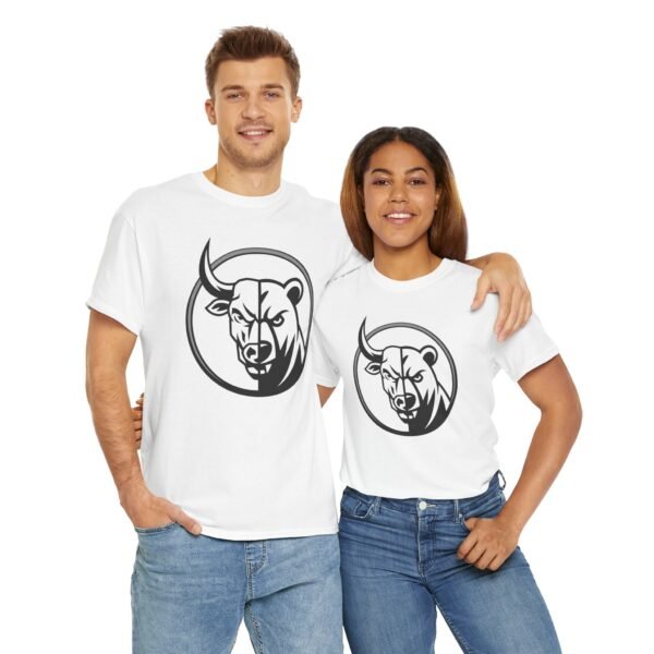 "Wall Street Bull & Bear" | Minimalist Trader T-Shirt Trading T-Shirt - Image 5