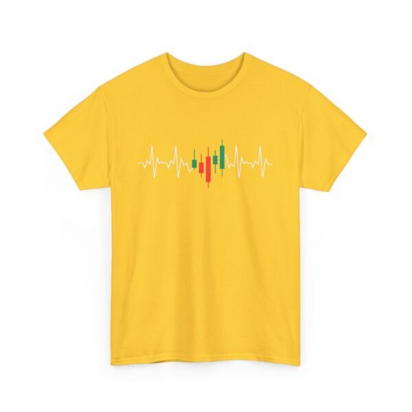 Heartbeat Trading T-Shirt | Unisex Cotton Tee | Candle Chart Design - Image 19