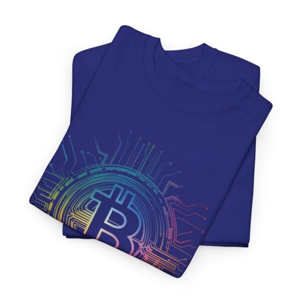 Rainbow Bitcoin Circuit Graphic T-Shirt | Unisex Cotton Tee | Cryptocurrency Shirt - Image 38