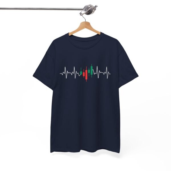 Heartbeat Trading T-Shirt | Unisex Cotton Tee | Candle Chart Design - Image 51
