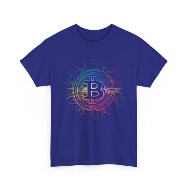 Rainbow Bitcoin Circuit Graphic T-Shirt | Unisex Cotton Tee | Cryptocurrency Shirt - Image 37