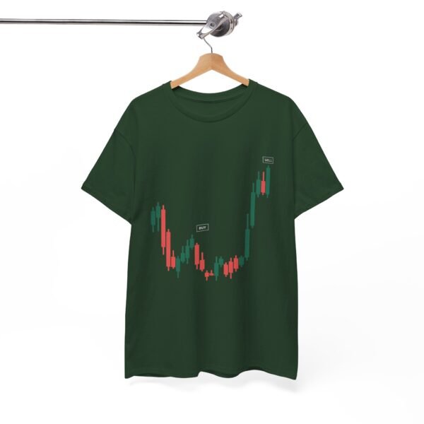 Buy Low Sell High T-Shirt | Unisex Trading Tee | Candlestick Chart Design - Image 27