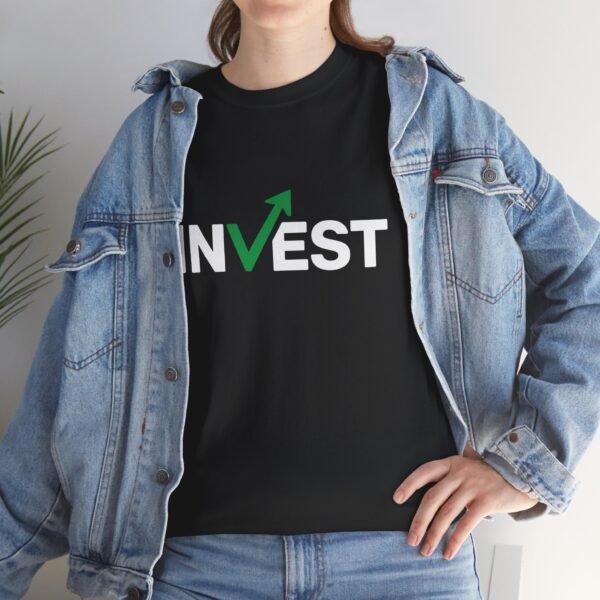 Invest Motivational T-Shirt | Unisex Cotton Tee | Financial Growth Shirt - Image 4