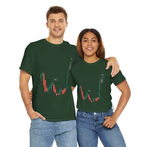 Buy Low Sell High T-Shirt | Unisex Trading Tee | Candlestick Chart Design - Image 29