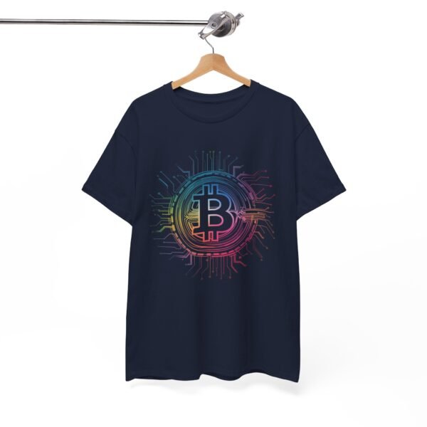 Rainbow Bitcoin Circuit Graphic T-Shirt | Unisex Cotton Tee | Cryptocurrency Shirt - Image 33