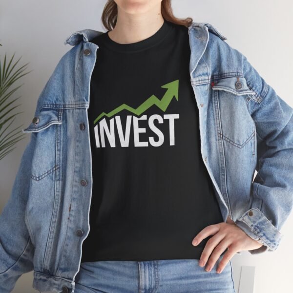 Invest Graphic T-Shirt | Unisex Cotton Tee | Motivational Investment Shirt - Image 4