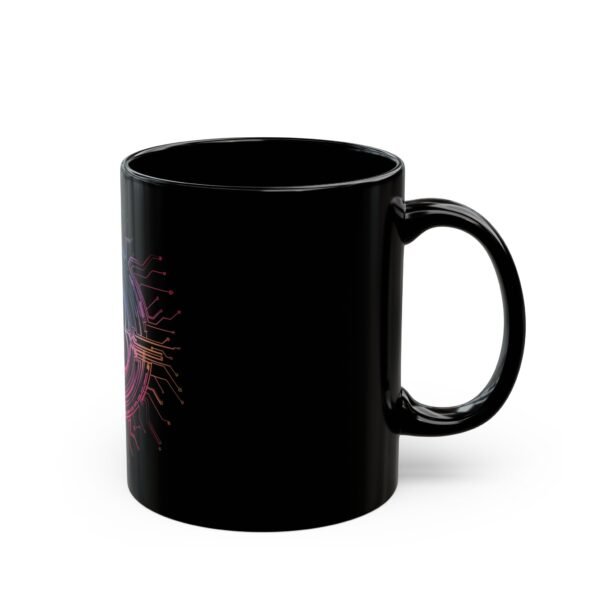 Rainbow Bitcoin Black Ceramic Mug | 11oz, 15oz - Image 2