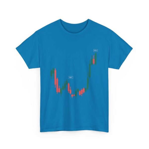 Buy Low Sell High T-Shirt | Unisex Trading Tee | Candlestick Chart Design - Image 49