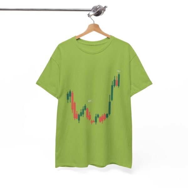 Buy Low Sell High T-Shirt | Unisex Trading Tee | Candlestick Chart Design - Image 21