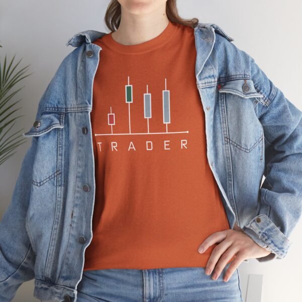 "TRADER" Minimalist Candlestick Pattern T-Shirt | Trader T-Shirt Trading T-Shirt - Image 10