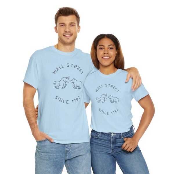 "Wall Street Bull & Bear - Since 1792" | Minimalist Trader T-Shirt Trading T-Shirt - Image 23