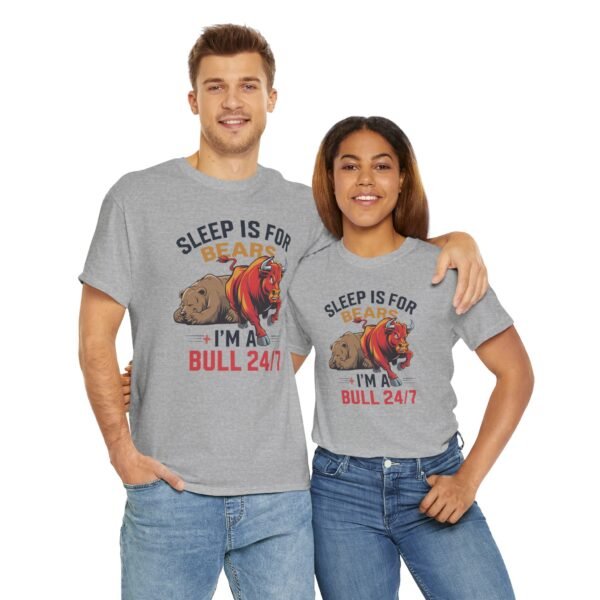 "Sleep Is for Bears, I’m a Bull 24/7" Trader T-Shirt | Bull Market Apparel - Image 29