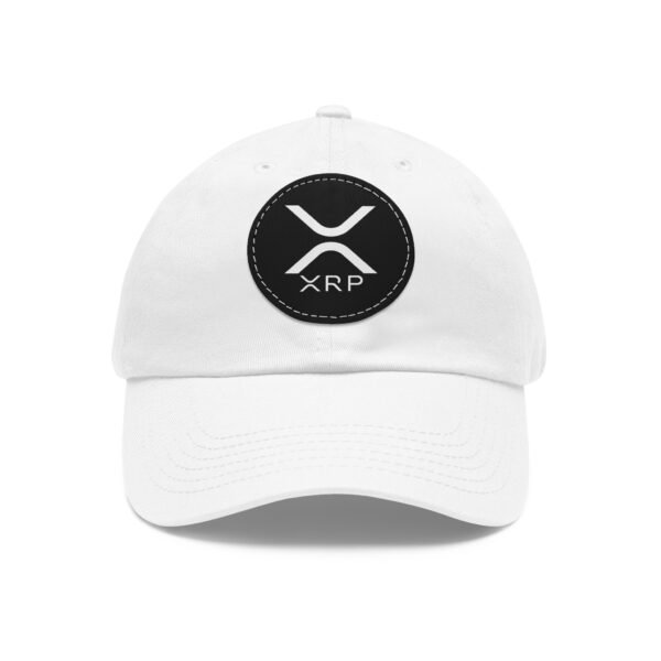 XRP  Hat with Leather Patch | Crypto Lifestyle Cap | Adjustable Cotton Hat