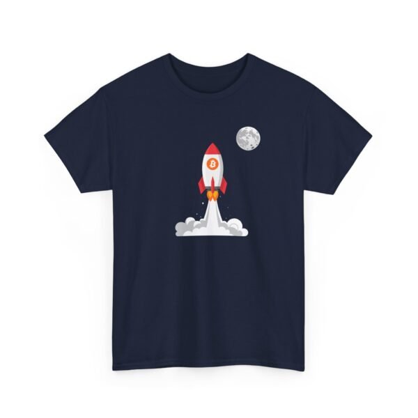 Bitcoin Rocket to the Moon T-Shirt | Crypto Lifestyle Apparel | Space Exploration Design - Image 61