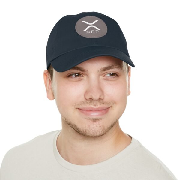 XRP  Hat with Leather Patch | Crypto Lifestyle Cap | Adjustable Cotton Hat - Image 55