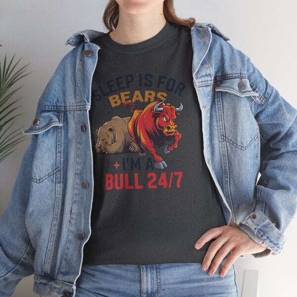 "Sleep Is for Bears, I’m a Bull 24/7" Trader T-Shirt | Bull Market Apparel - Image 52