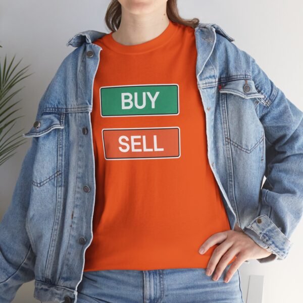 Buy Sell Trading Buttons T-Shirt | Minimalist Trader T-Shirt - Image 28