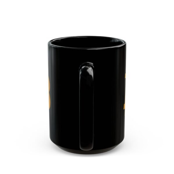 Bitcoin Mug | Black Ceramic Coffee Cup with Bitcoin Logo - Image 8
