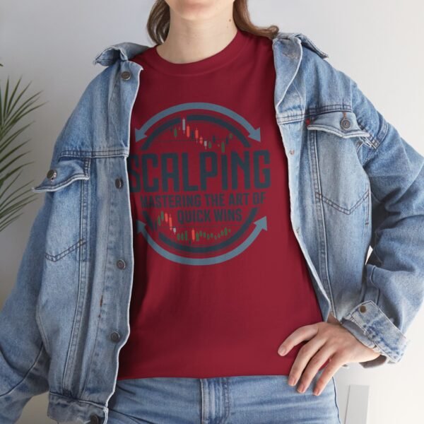 "Scalping: Mastering the Art of Quick Wins" | Trader T-Shirt Trading T-Shirt - Image 76