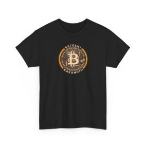 Satoshi Nakamoto Bitcoin T-Shirt | Crypto Pioneer Apparel | Blockchain Legacy Design