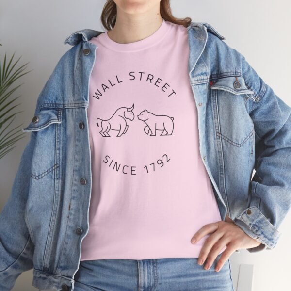 "Wall Street Bull & Bear - Since 1792" | Minimalist Trader T-Shirt Trading T-Shirt - Image 28