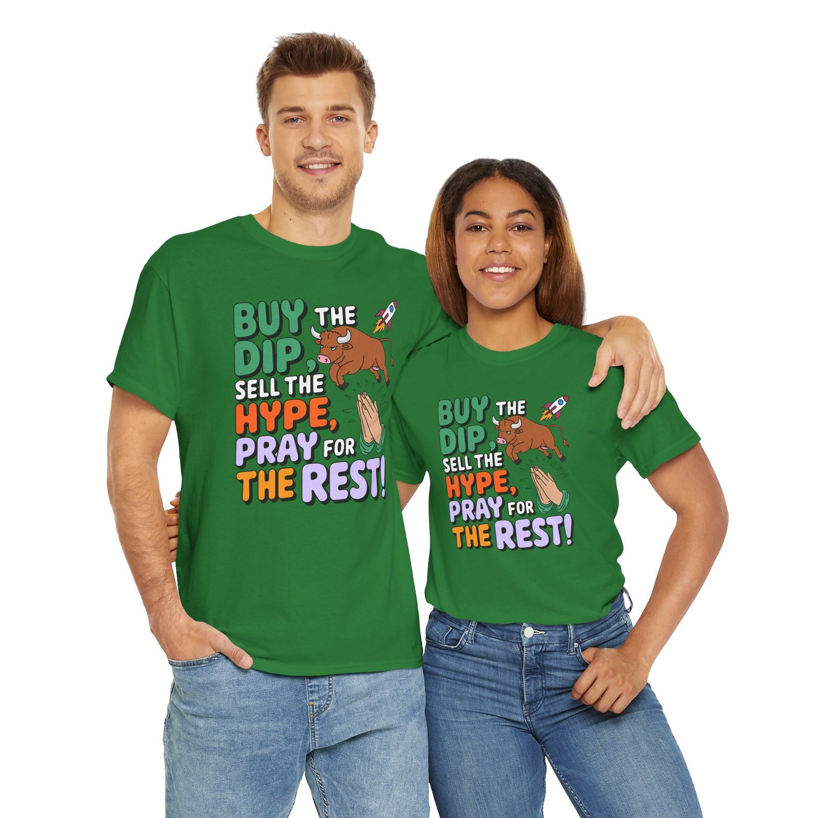 "Buy the Dip, Sell the Hype, Pray for the Rest" Trader T-Shirt | Trading T-Shirt - Image 17