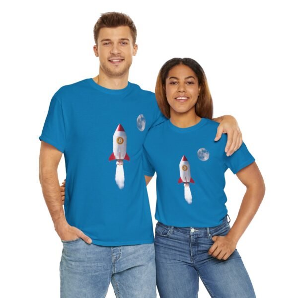 Bitcoin Rocket to the Moon T-Shirt | Cryptocurrency T-Shirt - Image 59