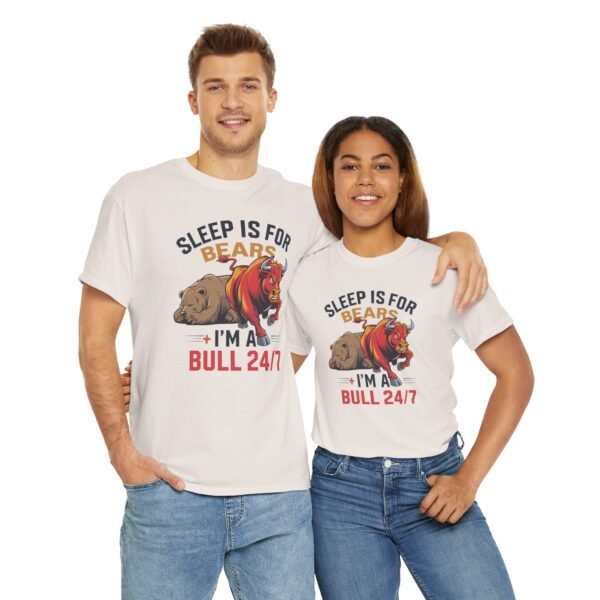 "Sleep Is for Bears, I’m a Bull 24/7" Trader T-Shirt | Bull Market Apparel - Image 23