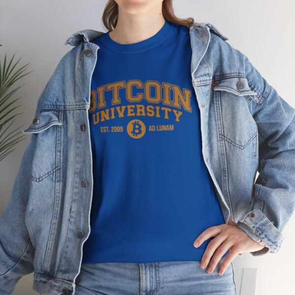 Bitcoin University T-Shirt Est. 2009 Ad Lunam | Cryptocurrency Apparel - Image 64