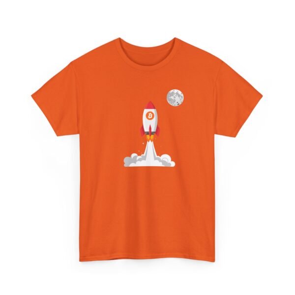 Bitcoin Rocket to the Moon T-Shirt | Crypto Lifestyle Apparel | Space Exploration Design - Image 25