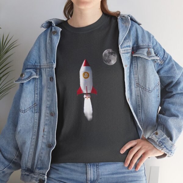 Bitcoin Rocket to the Moon T-Shirt | Cryptocurrency T-Shirt - Image 52