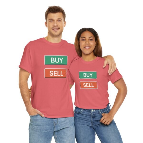 Buy Sell Trading Buttons T-Shirt | Minimalist Trader T-Shirt - Image 17