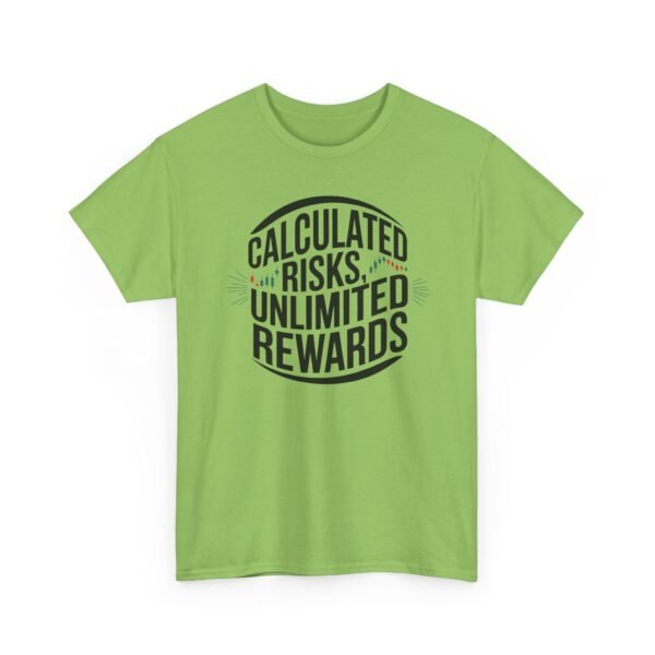Calculated Risks Unlimited Rewards T-Shirt | Unisex Trading Tee | Candlestick Chart Graphic - Image 43