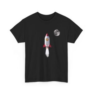 Bitcoin Rocket to the Moon T-Shirt | Cryptocurrency T-Shirt