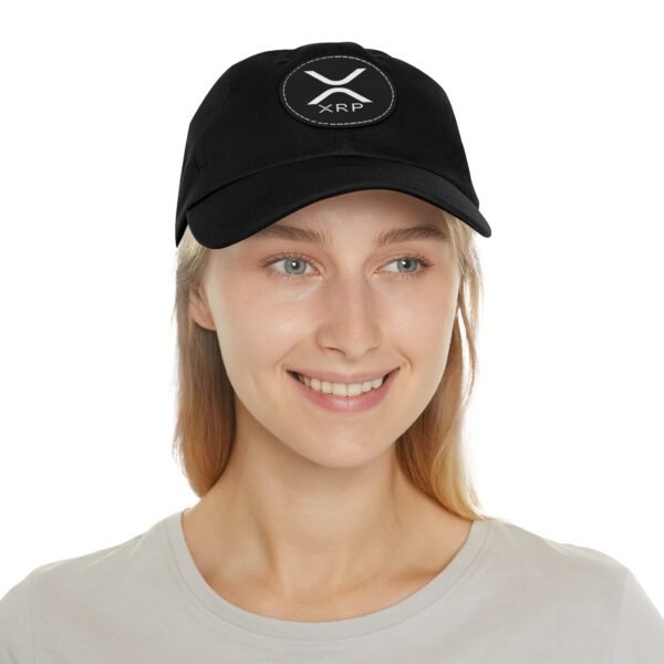 XRP  Hat with Leather Patch | Crypto Lifestyle Cap | Adjustable Cotton Hat - Image 29