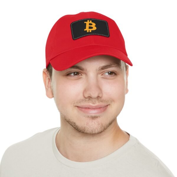 Bitcoin Faux Leather Patch Dad Hat | Cryptocurrency Cap - Image 60