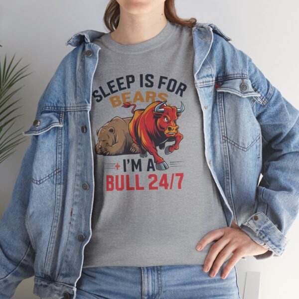 "Sleep Is for Bears, I’m a Bull 24/7" Trader T-Shirt | Bull Market Apparel - Image 28