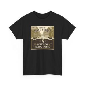 "Wall Street: The Heartbeat of Global Finance" Trader T-Shirt | Trading T-Shirt
