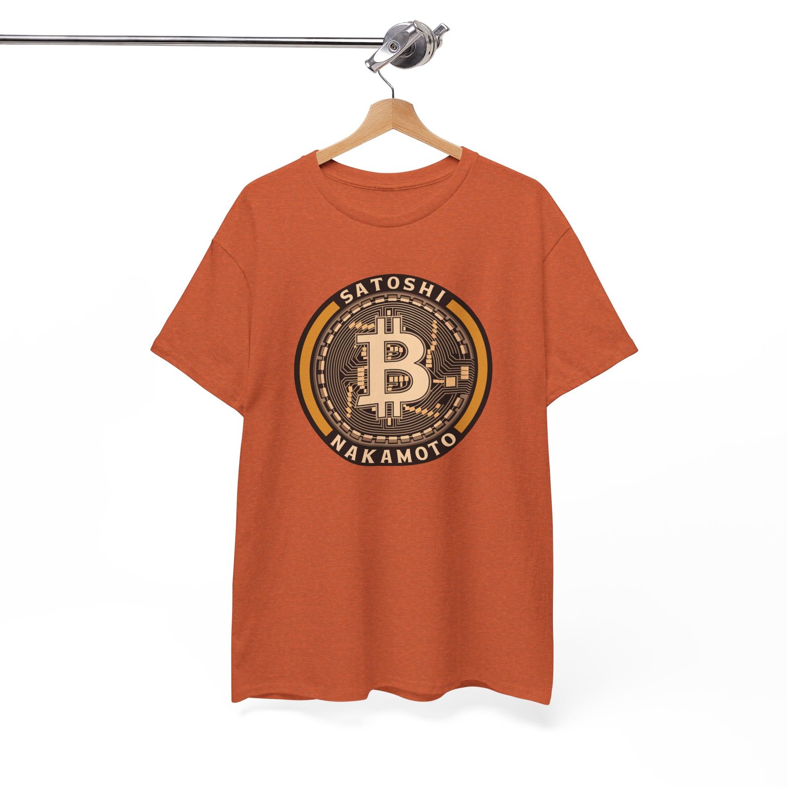 Satoshi Nakamoto Bitcoin T-Shirt | Crypto Pioneer Apparel | Blockchain Legacy Design - Image 15