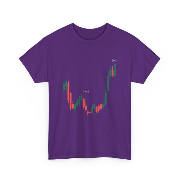 Buy Low Sell High T-Shirt | Unisex Trading Tee | Candlestick Chart Design - Image 73