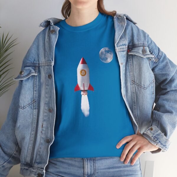 Bitcoin Rocket to the Moon T-Shirt | Cryptocurrency T-Shirt - Image 58