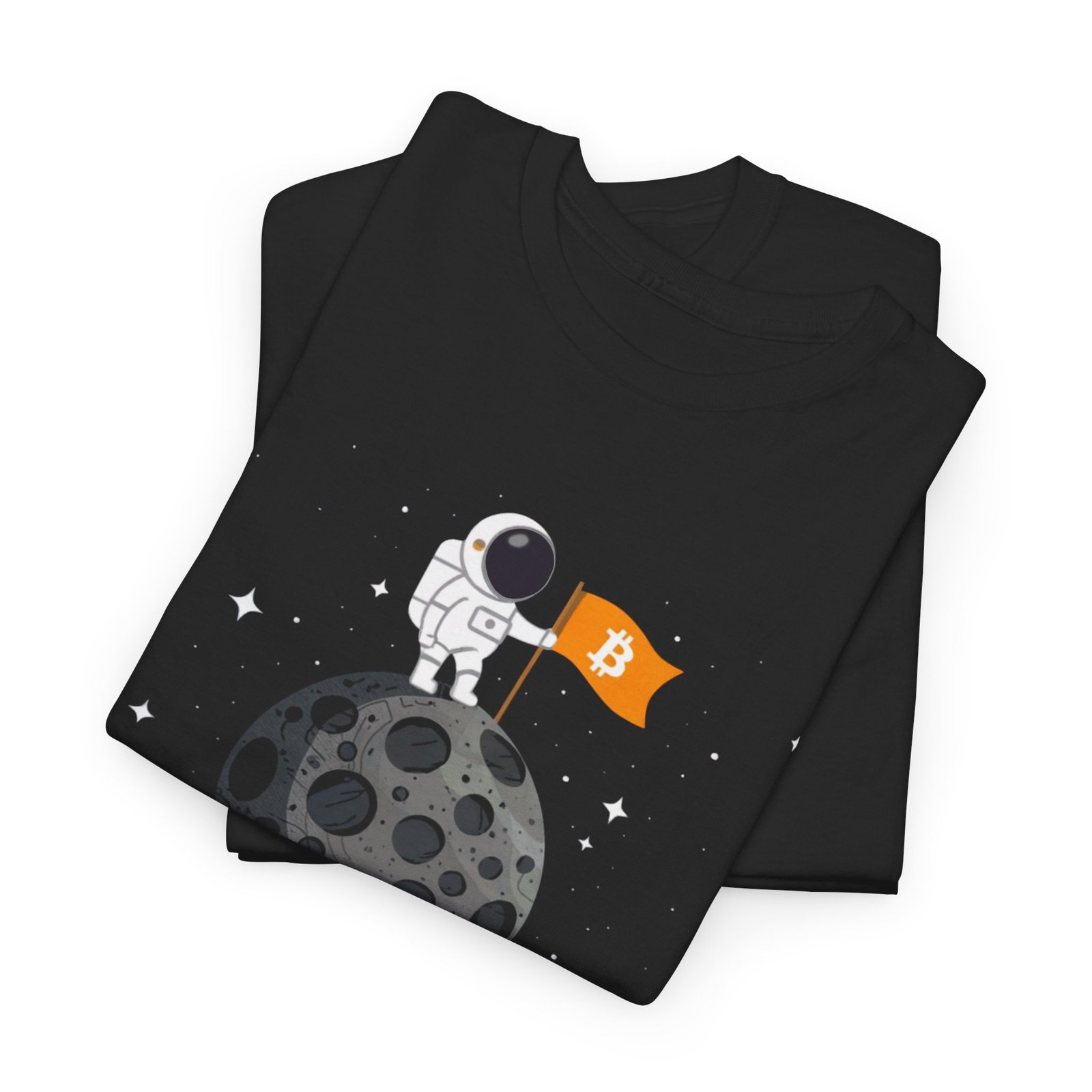 Bitcoin to the Moon Astronaut T-Shirt | Crypto T-Shirt - Image 2