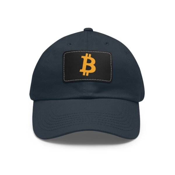 Bitcoin Faux Leather Patch Dad Hat | Cryptocurrency Cap - Image 41