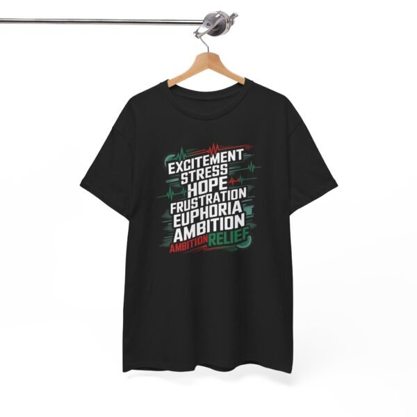 Trading Emotions T-Shirt | Unisex Trader Tee | Market Psychology Graphic Design - Image 3