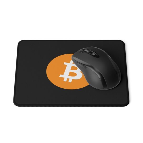 Bitcoin (BTC) Gaming Mouse Pad | Non-Slip Desk Mat | Crypto Logo Design - Image 2