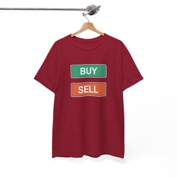 Buy Sell Trading Buttons T-Shirt | Minimalist Trader T-Shirt - Image 75